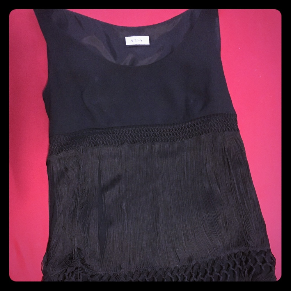 Sexy Flapper Fringe Moschino Top 🖤🐚